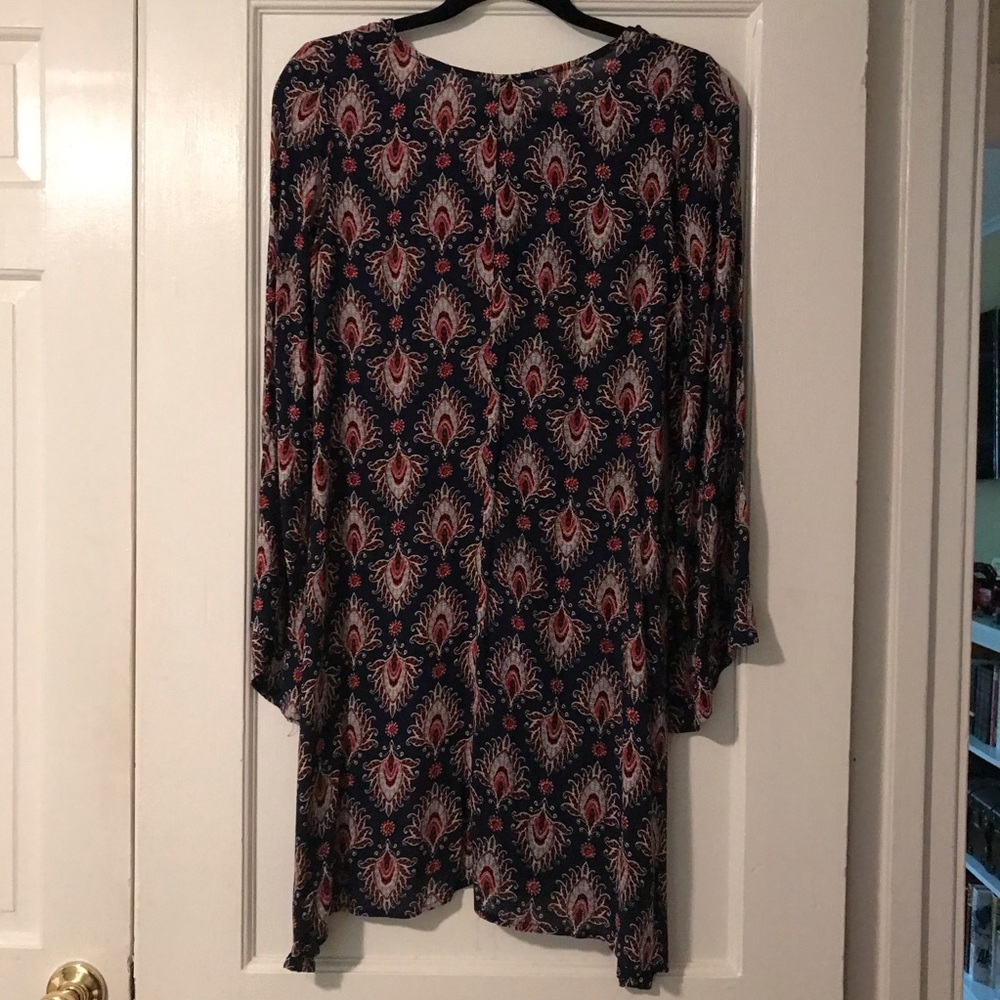 S Patterned Fall Dress - Picture 3 of 3